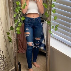American Eagle ripped jeans